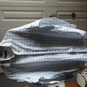Tommy Hilfiger man's plaid dress shirt.